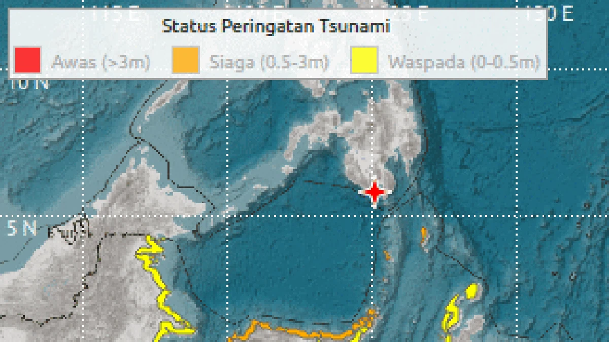 BNPB: Tsunami Terdeteksi Usai Gempa M 7,7- 5 Provinsi Diminta Waspada