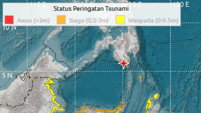 BNPB: Tsunami Terdeteksi Usai Gempa M 7,7- 5 Provinsi Diminta Waspada