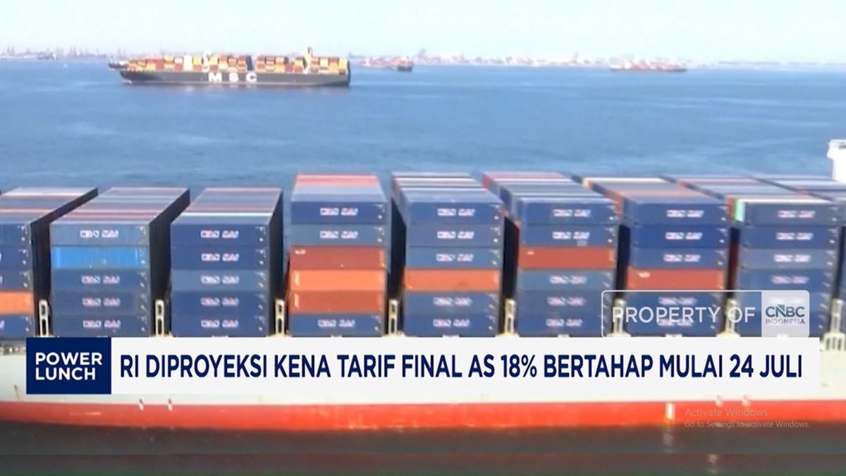 Video: RI Diproyeksi Kena Tarif Final AS 18% Bertahap Mulai 24 Juli