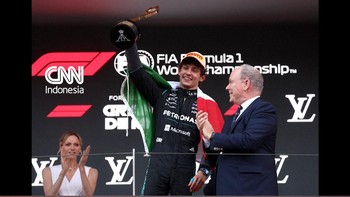 Pembalap Mercedes-AMG Petronas Kimi Antonelli memenangkan F1 Grand Prix Monaco pada Minggu (7/6).