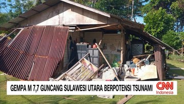 VIDEO: Gempa M 7,7 Guncang Sulawesi Utara Berpotensi Tsunami