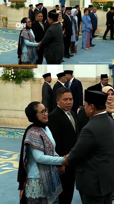 Tangis Haru Nanik saat Dilantik Prabowo Jadi Kepala BGN