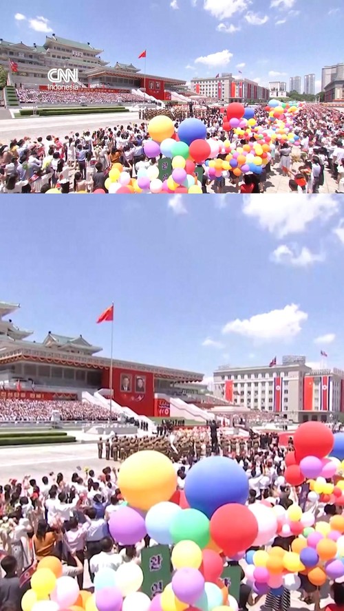 Meriah Kim Jong Un Sambut Kedatangan Xi Jinping di Pyongyang