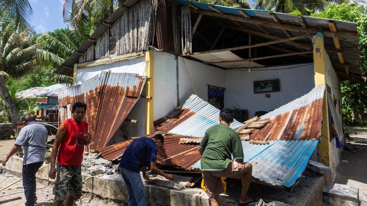 27 Rumah Warga dan 2 Gereja di Sulut Rusak Imbas Gempa Filipina