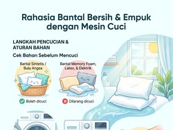 Infografis: Cara Cuci Bantal Pakai Mesin Cuci