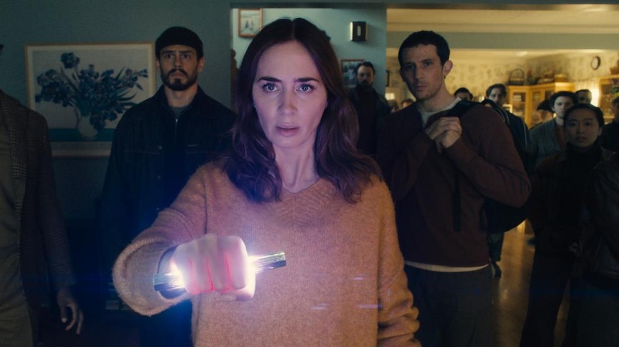 L to R&colon; Colman Domingo is Hugo Wakefield&comma; Tommy Martinez is Santiago&comma; Emily Blunt is Margaret Fairchild&comma; and Josh O'Connor is Dr&period; Daniel Kellner in DISCLOSURE DAY&comma; directed by Steven Spielberg&period;