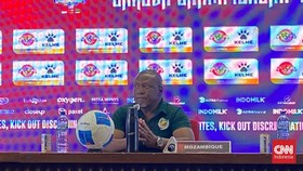 Pelatih Mozambik Chiquinho Conde memberikan pujian kepada Timnas Indonesia.