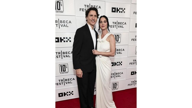 Justin Trudeau and Katy Perry attend