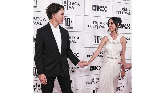 Justin Trudeau and Katy Perry attend