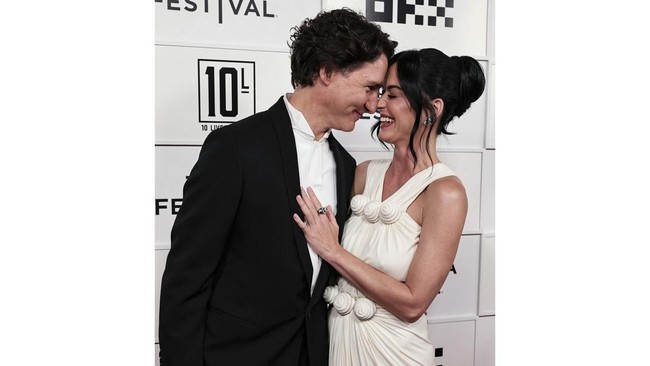 Justin Trudeau and Katy Perry attend