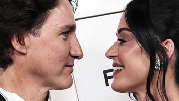 Justin Trudeau and Katy Perry attend "Katy Perry: The Lifetimes Tour" Premiere during the 2026 Tribeca Festival at BMCC Theater on June 08, 2026 in New York City.  (Photo by Theo Wargo / Getty Images via AFP)