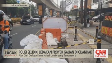 VIDEO: Polisi Selidiki Ledakan Proyek Galian di Cilandak