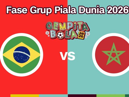 Live Report Piala Dunia 2026 - Brasil vs Maroko