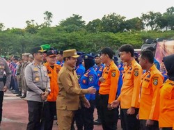 Masuki Musim Kemarau, Polres-Pemkab Rohul Gelar Simulasi Atasi Karhutla