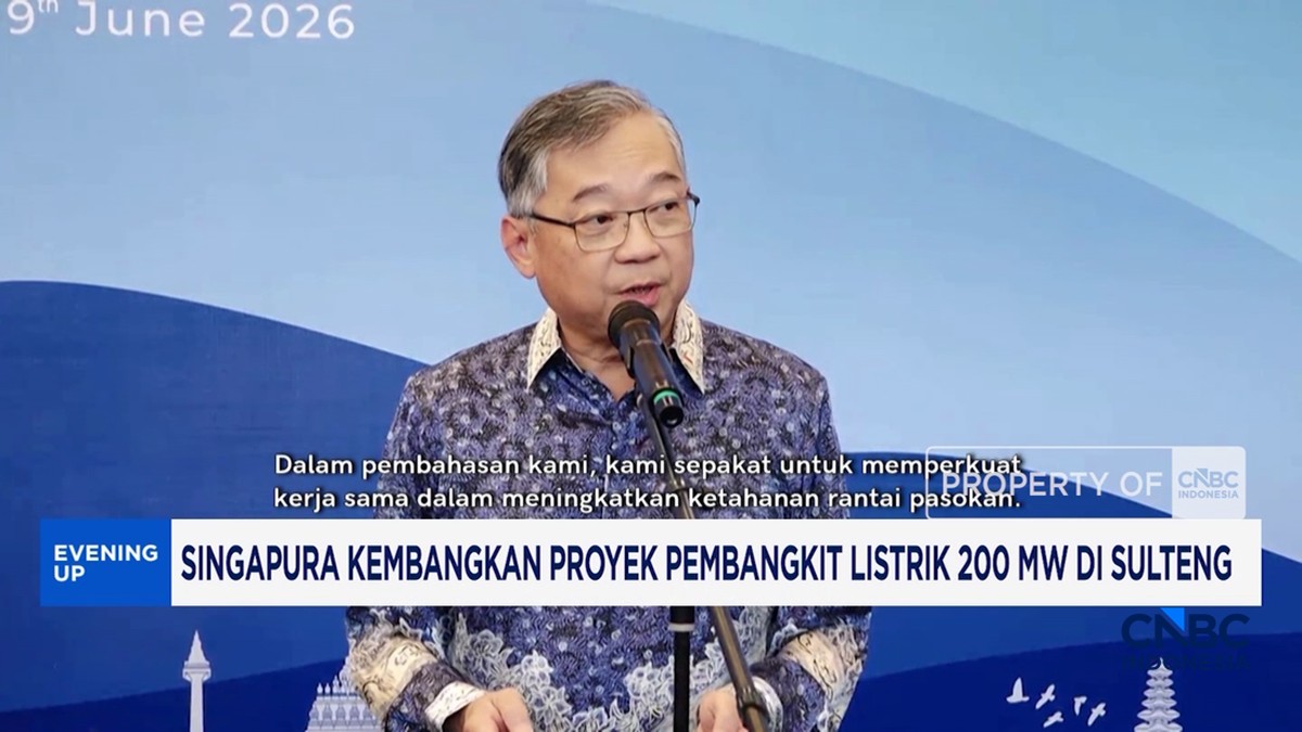 Singapura Kembangkan Proyek Pembangkit Listrik 200 MW di Sulteng