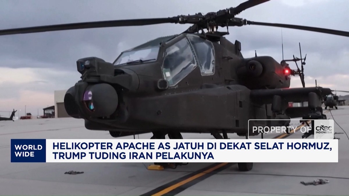 Video: Helikopter Apache AS Jatuh di Dekat Selat Hormuz