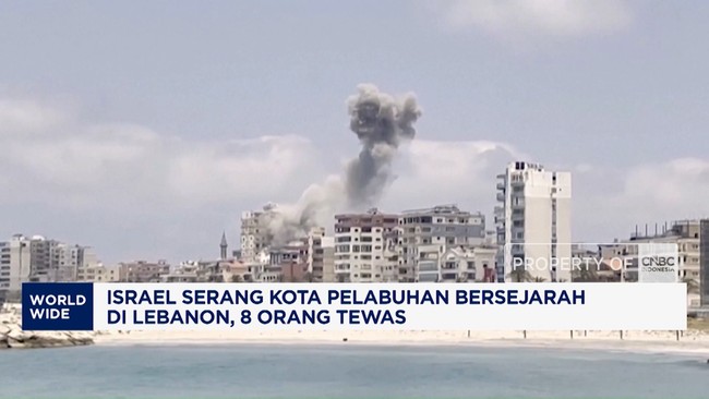 Video: Israel Serang Kota Pelabuhan Bersejarah di Lebanon