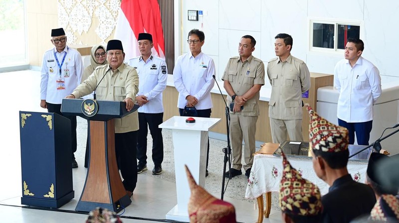 Penampakan Prabowo Resmikan RSUD Baru di Lampung, Warga 3T Prioritas ...
