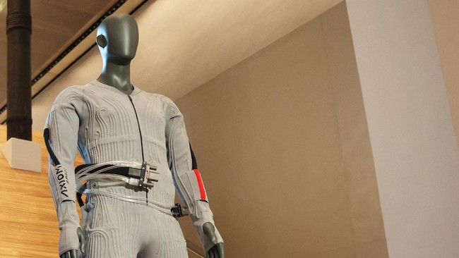 The inner-layer liquid cooling and ventilation garment designed by Prada and Axiom Space is unveiled at a press event in New York City, U.S., June 7, 2026. REUTERS/Heather Khalifa