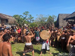 Tradisi Sakral Perang Pandan di Karangasem Diserbu Wisatawan