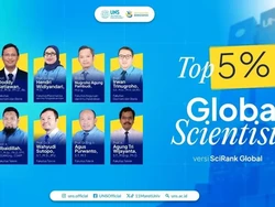 10 Dosen UNS Masuk 5 Persen Peneliti Terbaik Dunia Versi SciRank Global, Ini Daftarnya