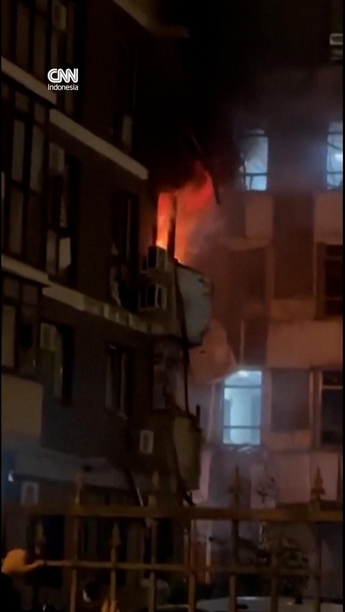 Drone hantam apartemen di Rusia, dua orang luka-luka.