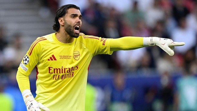 David Raya belum juga jadi pilihan utama di timnas Spanyol.