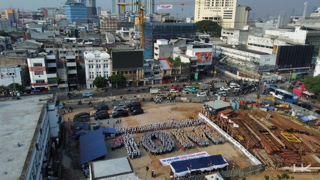 Hutama Karya Catat 10 Juta Jam Kerja Selamat di Proyek MRT Jakarta