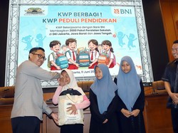 KWP Bersama BNI Salurkan 2.000 Paket Peralatan Sekolah di 3 Provinsi