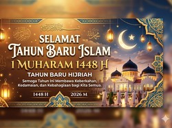 28 Banner 1 Muharam 1448 H Terbaru yang Menarik dan Gratis Diunduh
