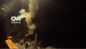 Militer Amerika Serikat merilis rekaman pada Rabu (10/6) yang diklaim sebagai serangan terhadap Iran.