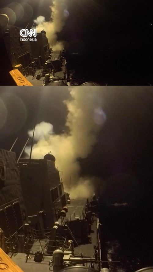 Militer Amerika Serikat merilis rekaman pada Rabu (10/6) yang diklaim sebagai serangan terhadap Iran.