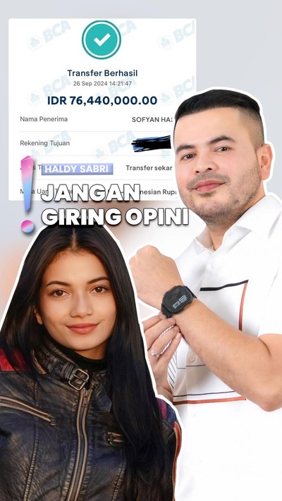 Video: Hadapi Polemik PH, Haldy Sabri Unggah Bukti Transfer Honor Ratu Sofya