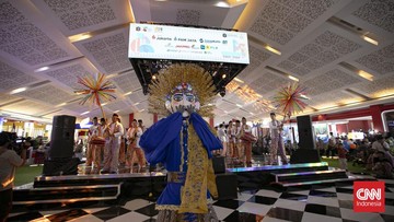 FOTO: Anjungan Pemprov DKI di Jakarta Fair Diserbu Pengunjung