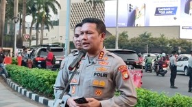 Kabid Humas Polda Metro Jaya Kombes Budi Hermanto menegaskan pihaknya belum menerima surat pemberitahuan terkait demo di Bundaran HI, Jumat (12/6/2026).