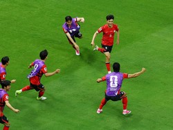 Soccer Football - FIFA World Cup 2026 - Group A - South Korea v Czech Republic - Estadio Guadalajara, Guadalajara, Mexico - June 11, 2026 South Korea's Hwang In-beom celebrates scoring their first goal REUTERS/Daniel Becerril     TPX IMAGES OF THE DA