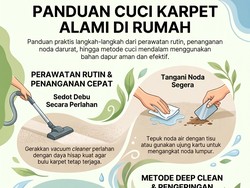 Tak Perlu Laundry, Ini Cara Membersihkan Karpet Sendiri agar Kinclong Lagi