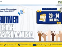 KemenHAM Buka Rekrutmen Penggerak HAM, Lulusan SMA-Usia 45 Tahun Bisa Daftar