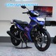 Yamaha Indonesia Motor Manufacturing (YIMM) meluncurkan varian baru MX King 150 dengan balutan livery Prima Pramac pada ajang Jakarta Fair Kemayoran, Kamis (11/6). 