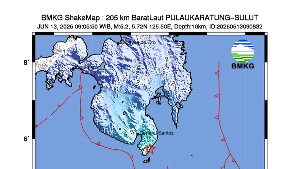 Gempa M 5,2 Hantam Talaud Sulut, Ini Keterangan BMKG