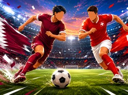 Jadwal Siaran Langsung Qatar vs Swiss di Piala Dunia 2026, Main Jam Berapa?