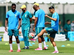 Soccer Football - FIFA World Cup 2026 - Brazil Training - Columbia Park Training Facility, Morristown, New Jersey, U.S. - June 12, 2026 Brazil's Douglas Santos during training IMAGN IMAGES via Reuters/Caean Couto