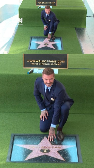 David Beckham dianugerahi bintang di Hollywood Walk of Fame pada Jumat (12/6) bertepatan dimulainya Piala Dunia 2026.