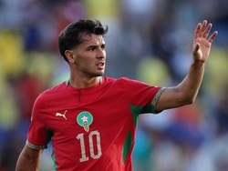 Soccer Football - FIFA World Cup 2026 - Group C - Brazil v Morocco - New York/New Jersey Stadium, East Rutherford, New Jersey, U.S. - June 13, 2026 Morocco's Brahim Diaz reacts IMAGN IMAGES via Reuters/Vincent Carchietta