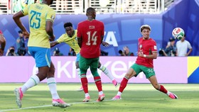 Soccer Football - FIFA World Cup 2026 - Group C - Brazil v Morocco - New York/New Jersey Stadium, East Rutherford, New Jersey, U.S. - June 13, 2026 Brazil's Vinicius Junior scores their first goal REUTERS/John Sibley     TPX IMAGES OF THE DAY