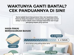 Infografis: Kapan Bantal Tidur Harus Diganti? Ini 3 Tandanya