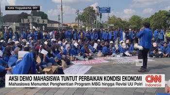 Aksi Demo Mahasiswa Tuntut Perbaikan Kondisi Ekonomi