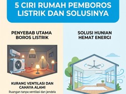 Infografis: 5 Ciri-ciri Rumah yang Bikin Boros Listrik