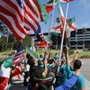 Hotel Timnas Iran Diteror Pendemo Anti-republik Islam