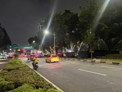 Massa Mahasiswa di Patung Kuda Jakpus Bubarkan Diri, Lalin Kembali Normal